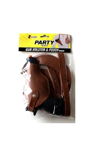 Gun Holster & Pouch Brown