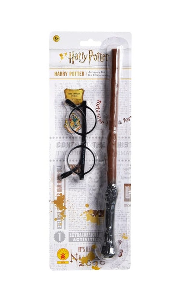 HARRY POTTER WAND AND GLASSES KIT, CHILD