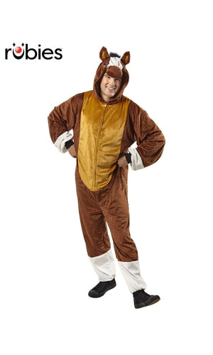 HORSE FURRY ONESIE COSTUME, ADULT