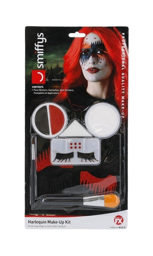 Harlequin Make-Up Kit, with Face Stickers