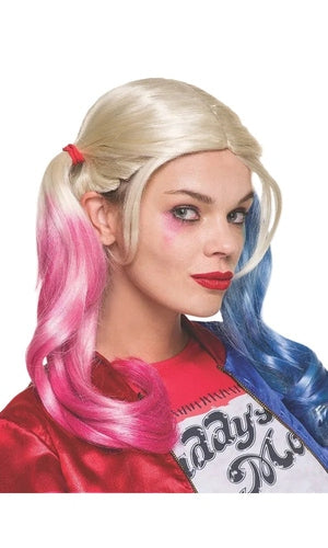 Harley Quinn Wig Pink White and Blue