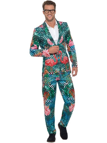 Hawaiian Tropical Flamingo Suit For Adults