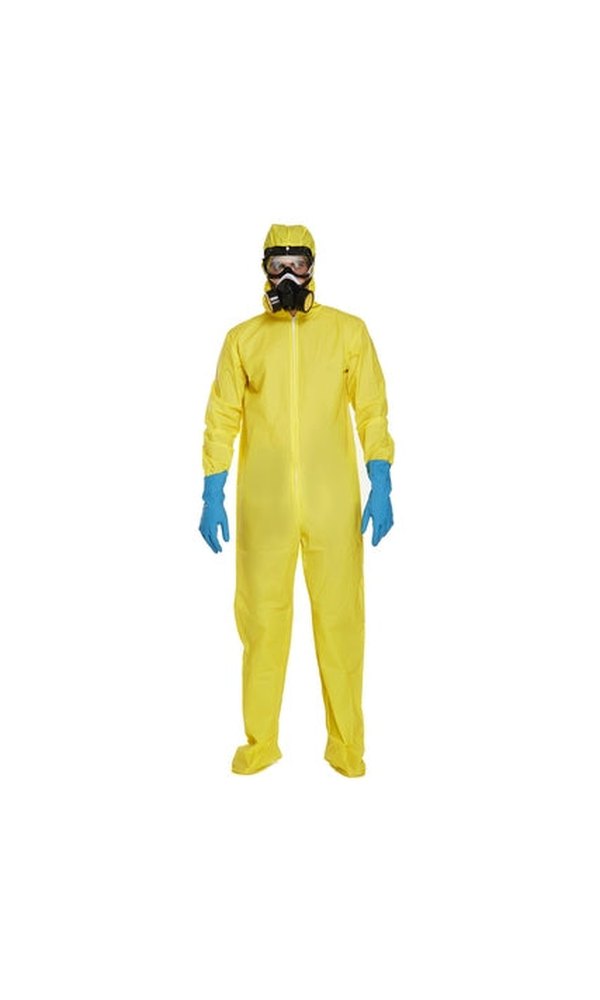 Hazmat Suit Yellow Protective Suit Costume For Adults