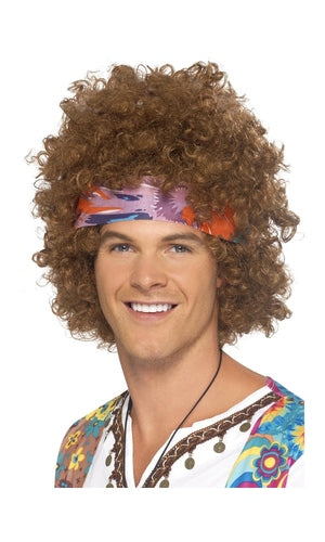 Hippie Afro Wig Brown
