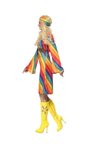 Hippie Rainbow Costume For Adults