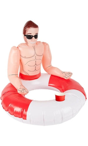 Inflatable Lifeguard Hunk Swim Ring