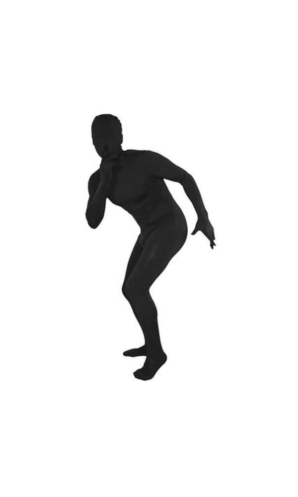 Invisible Man Spandex Costume Black For Adults