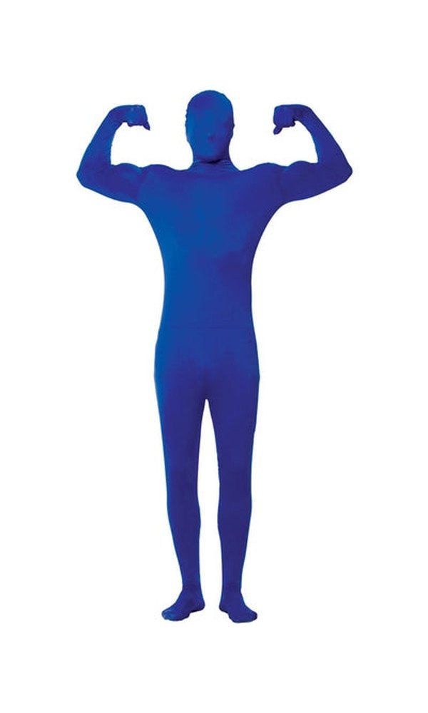 Invisible Man Spandex Costume Blue 183cms