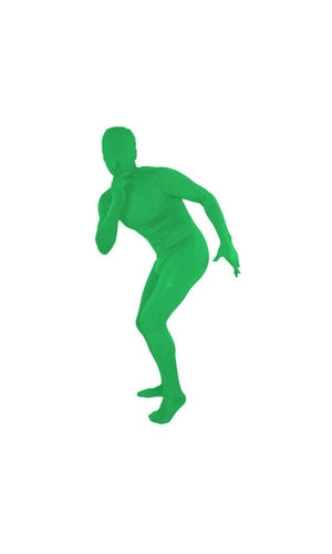Invisible Man Spandex Costume Green For Adults