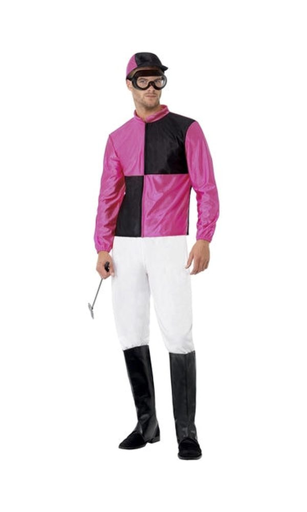 Jockey Costume, Black & Pink