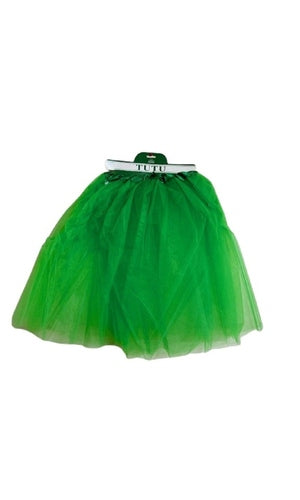 LONG ADULT TUTU 3 LAYERS 60CM, GREEN DARK