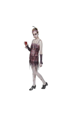 Lady Gravestone Halloween Flapper Costume