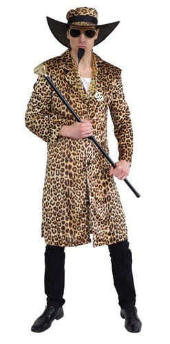 Leopard Pimp Coat & Hat