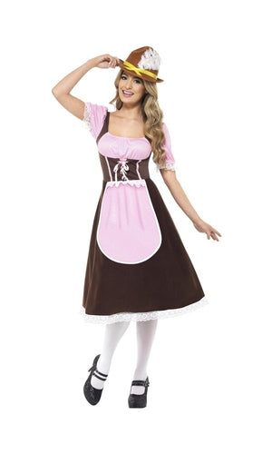Long Dress Tavern Girl Costume For Adults - Oktoberfest