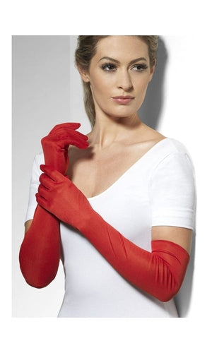 Long Red Gloves