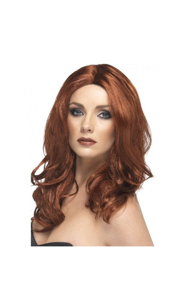 Long Wavy Auburn Superstar Wig