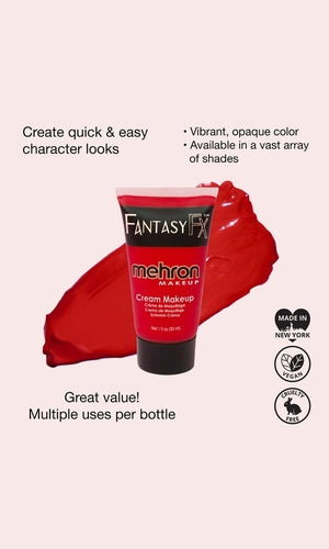MEHRON Fantasy FX Make-up Red 30ml Carded