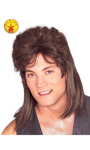 MULLET BROWN WIG - ADULT