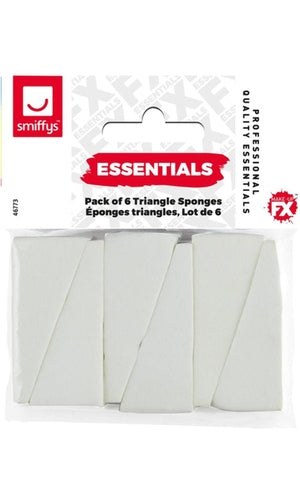 Make-Up FX Essentials, White, Triangle Sponges