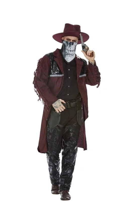 Mens Deluxe Dark Spirit Western Cowboy Costume