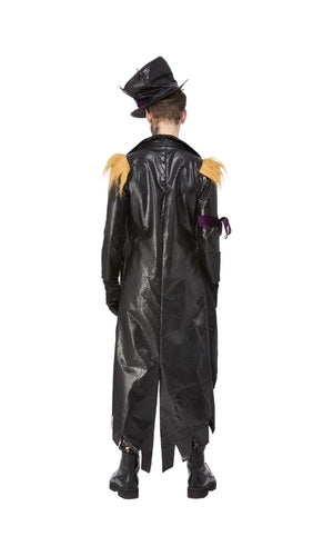 Mens Deluxe Voodoo Witch Doctor Costume, Black & Purple