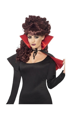 Mini Vamp Cape, Black & Red