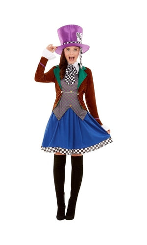 Miss Hatter Costume Womens