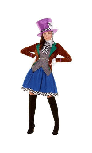 Miss Hatter Costume Womens