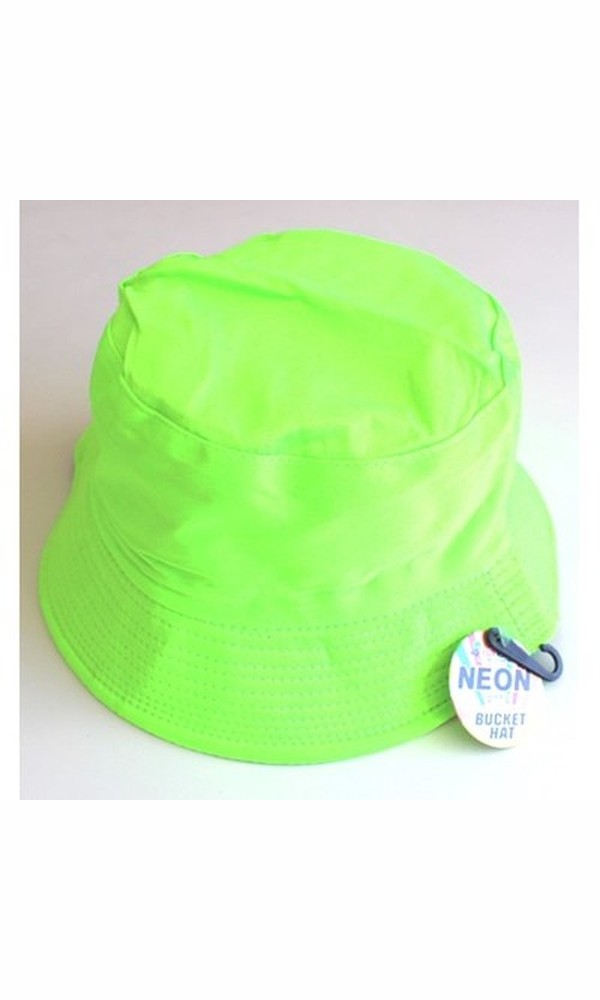 NEON BUCKET HAT GREEN