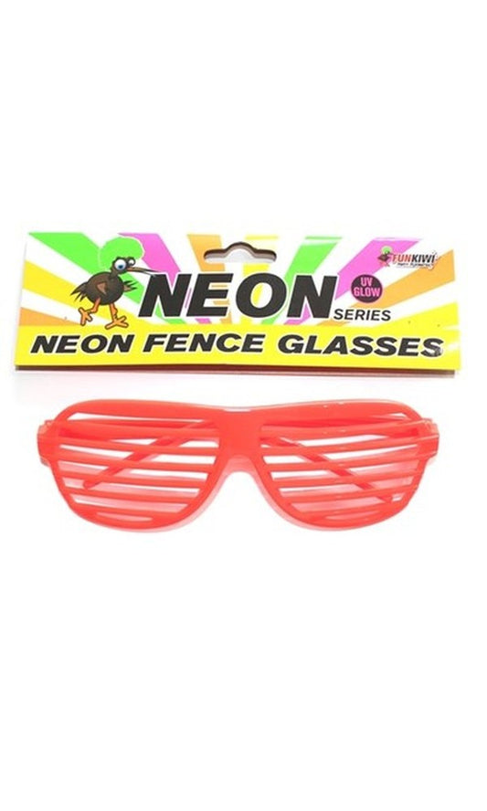 NEON FENCE GLASSES ORANGE