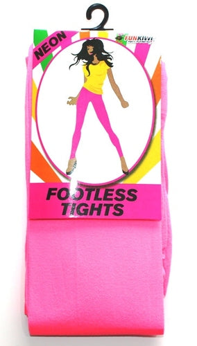 NEON PINK FOOTLESS TIGHTS