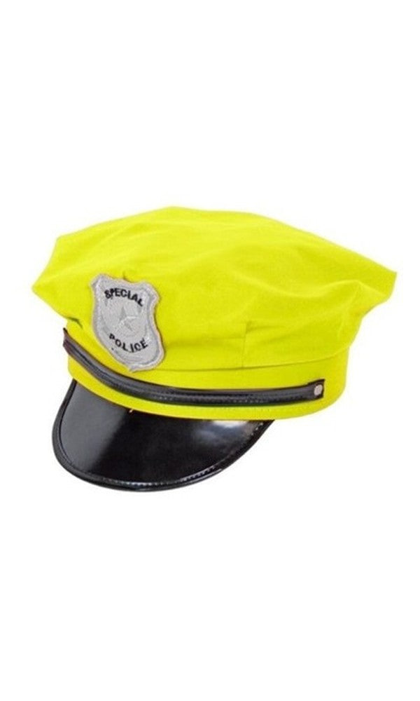 NEON POLICE HAT YELLOW