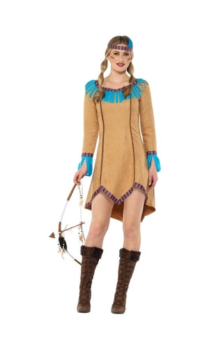 Native American Inspired Lady Costume For Adults