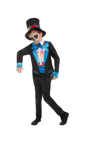 Neon Day of The Dead Boy Costume