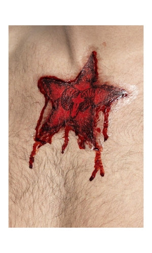 Occult Rams Head Star Tattoo Transfer