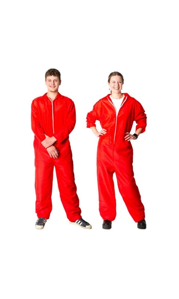 Overalls Red Costumes For Adults