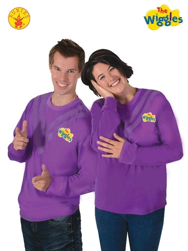 PURPLE WIGGLE COSTUME TOP, ADULT UNISEX