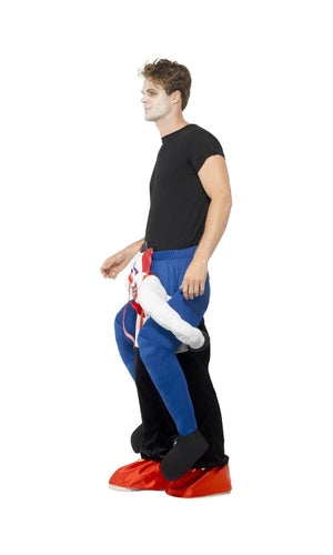 Piggyback Sinister Clown Costume For Adults