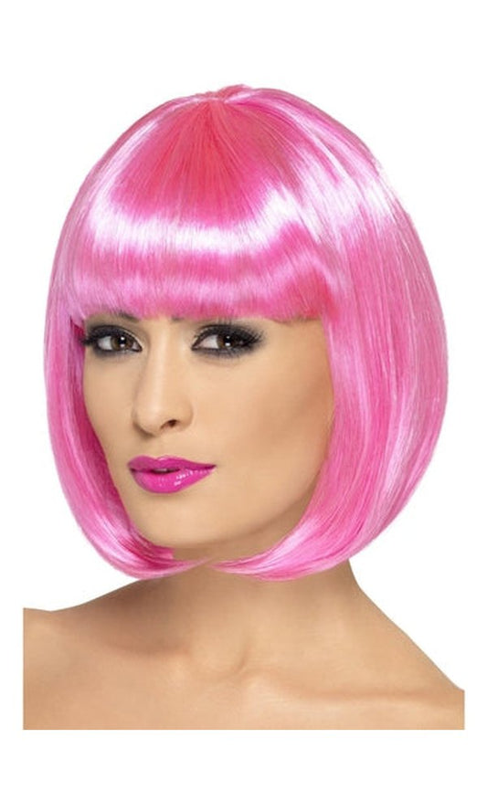 Pink Short Bob Partyrama Wig