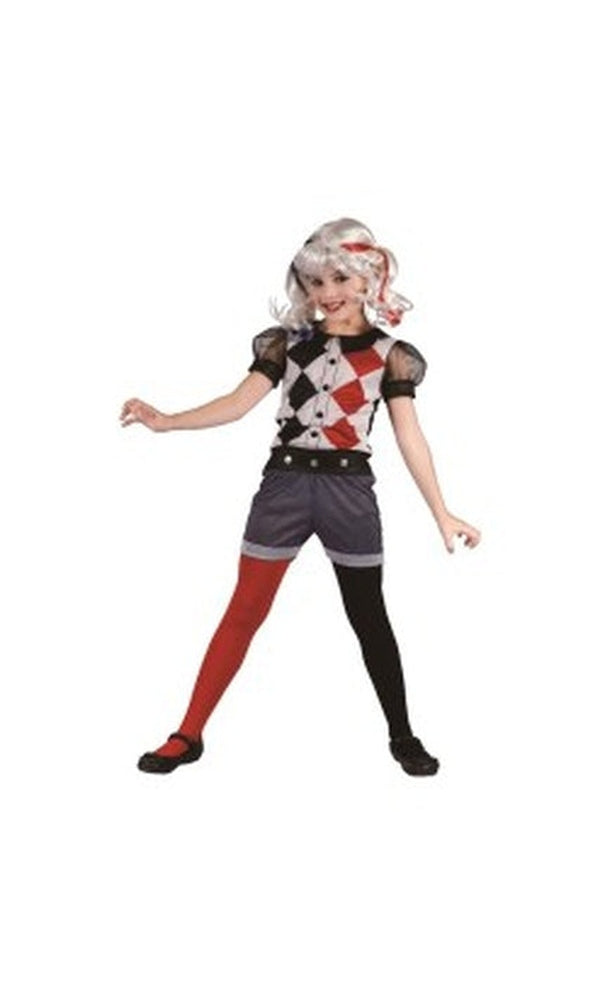 Pretty Clown Costume Child Harley quinn