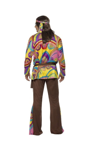Psychedelic Hippie Man Costume For Adults