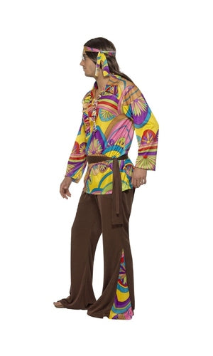 Psychedelic Hippie Man Costume For Adults