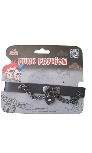 Punk Gothic Chain Love Heart Dangle Choker