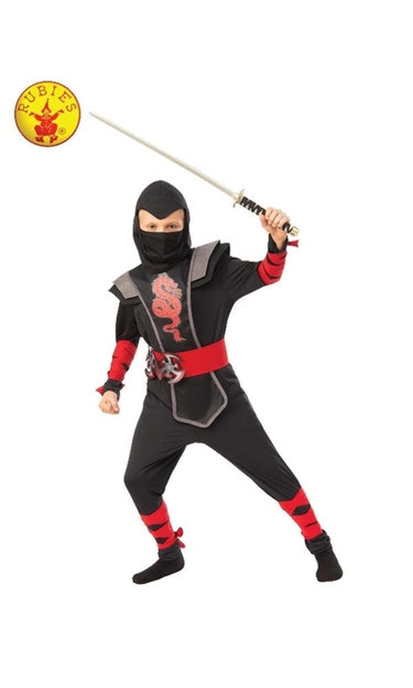 RED NINJA BOY COSTUME, CHILD