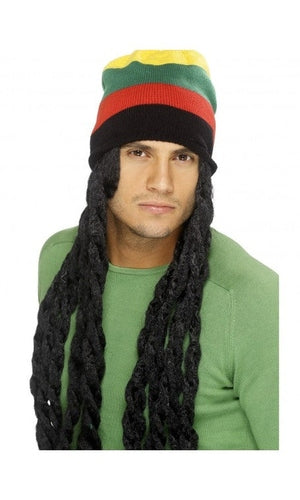 Rasta Hat with Dreadlocks