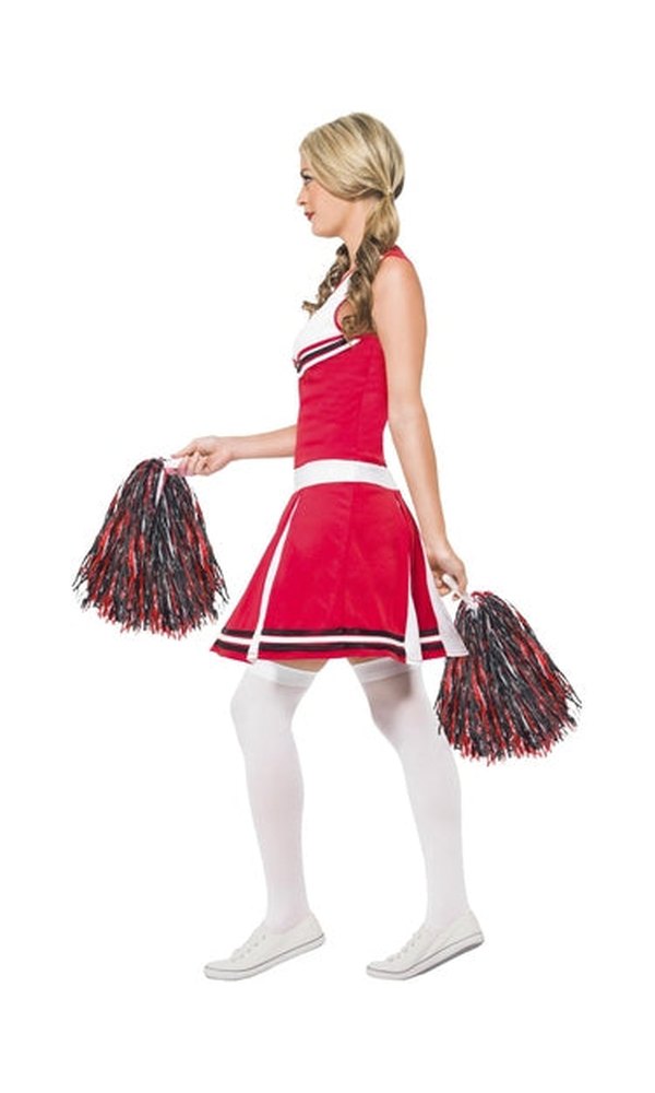 Red Cheerleader Costume For Adults
