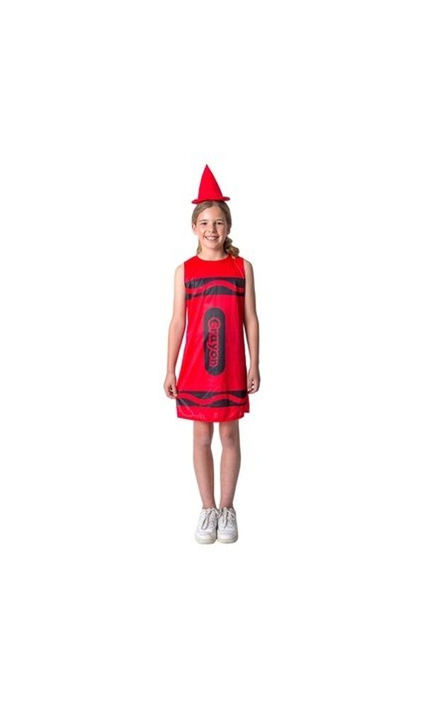 Red Crayon Costume Child