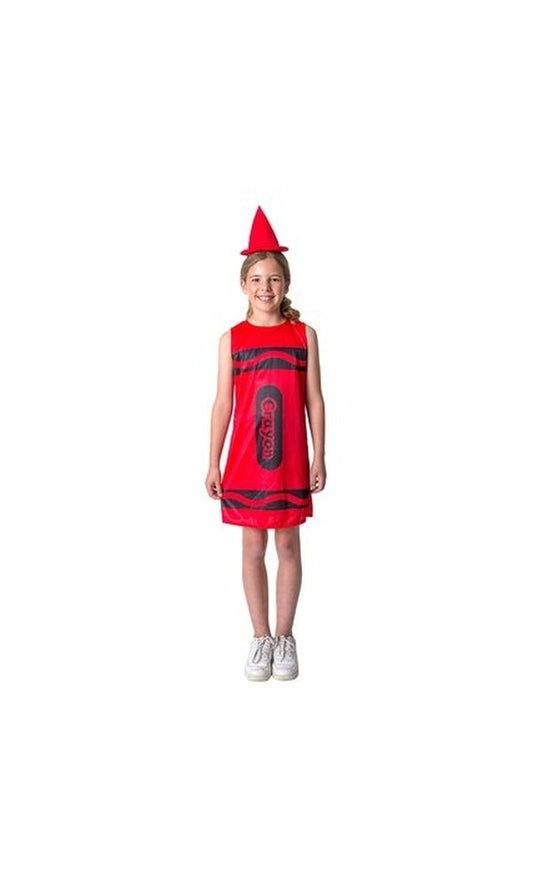 Red Crayon Costume Child