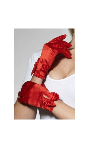 Red Gloves with Bow