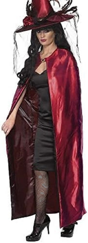 Reversible Cape, Red & Black, Deluxe